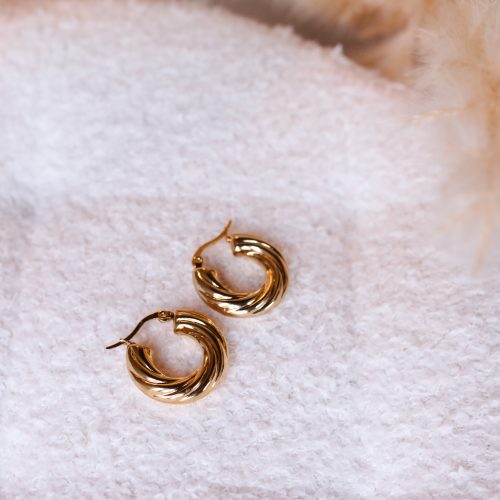 Boucle d'oreille Sonia doré