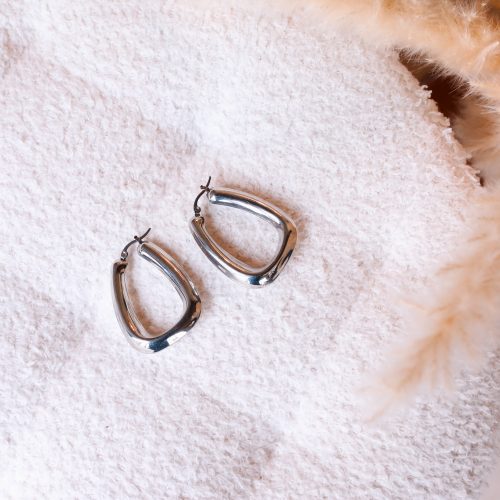 Boucle d'oreille Carry argenté