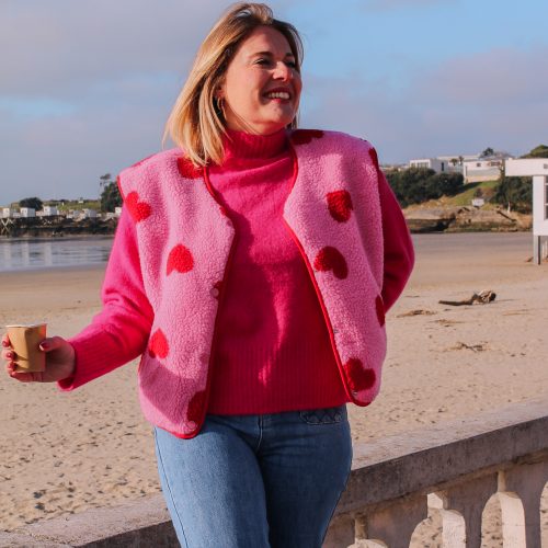 Gilet coeur