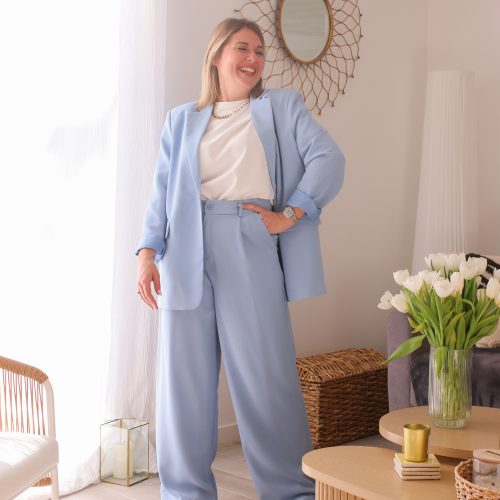 Pantalon Lyna bleu ciel