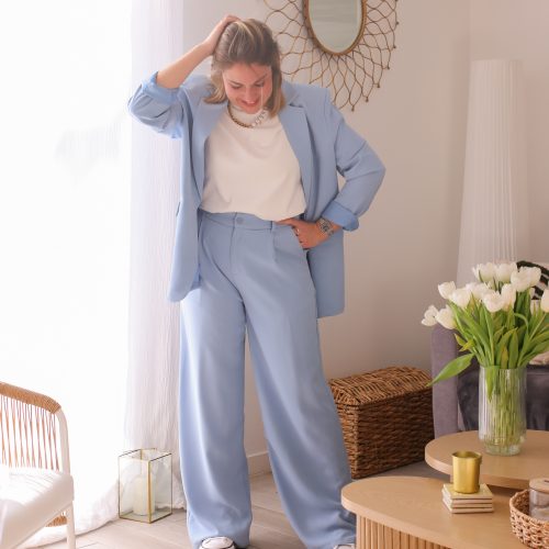 Veste blazer Isma bleu ciel