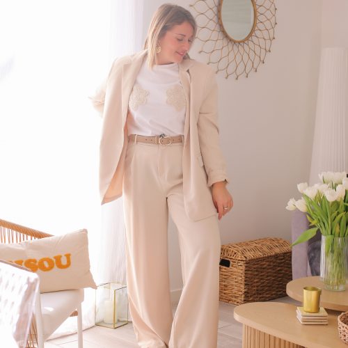 Veste blazer Isma beige