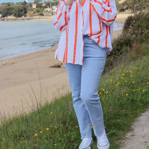 Jean Maryline bleu clair