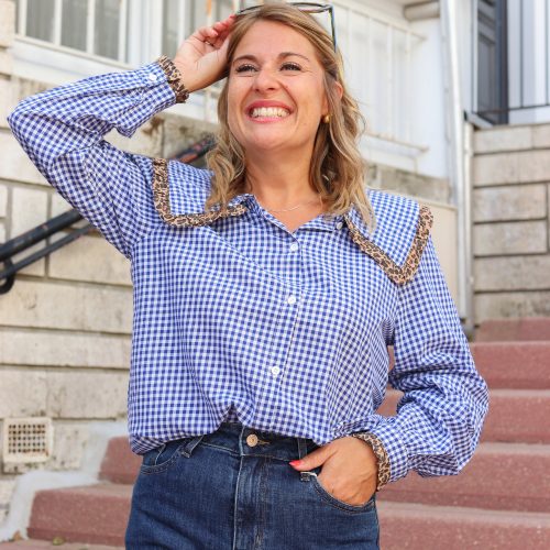 Chemise Pénéloppe bleu
