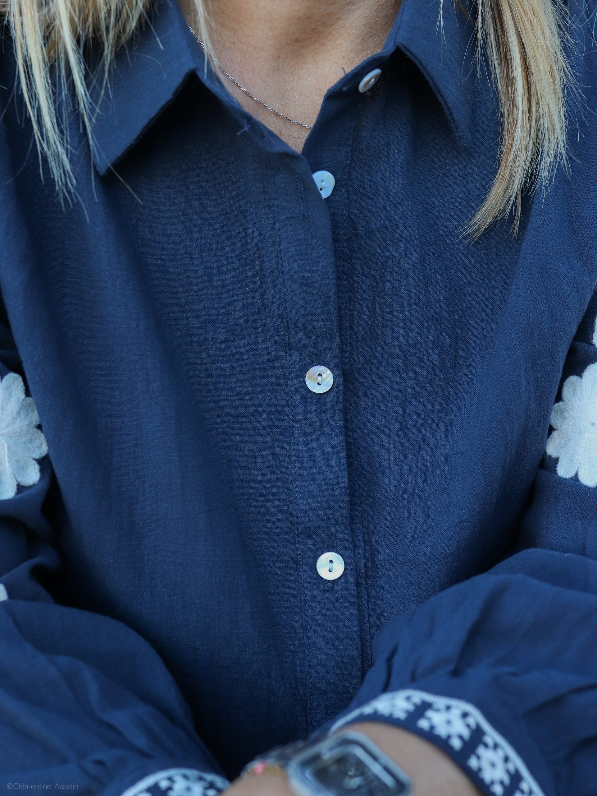 Chemise Carole bleu – Image 7
