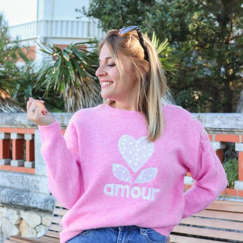 Pull Cloé rose