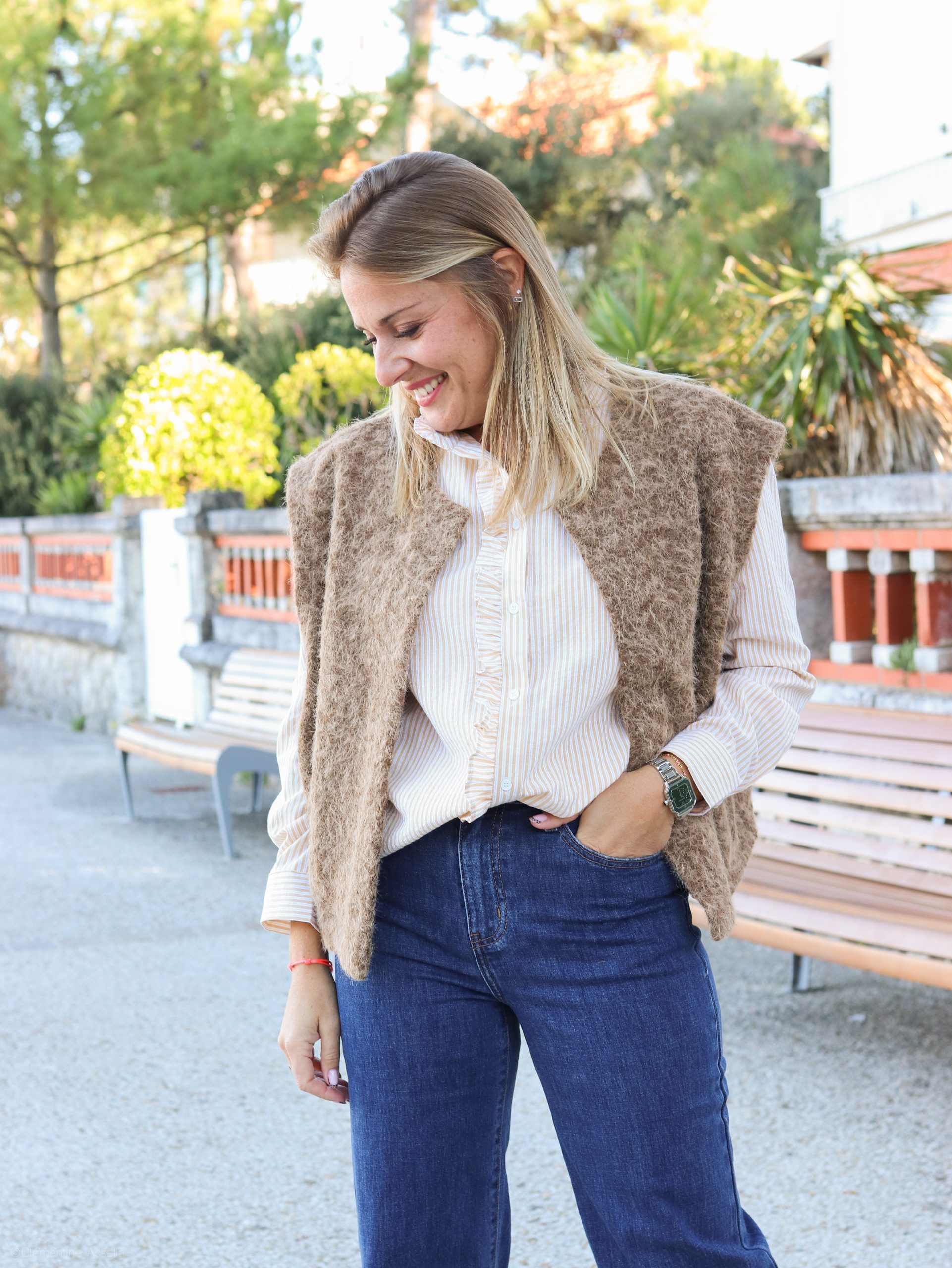 Veste Lino taupe