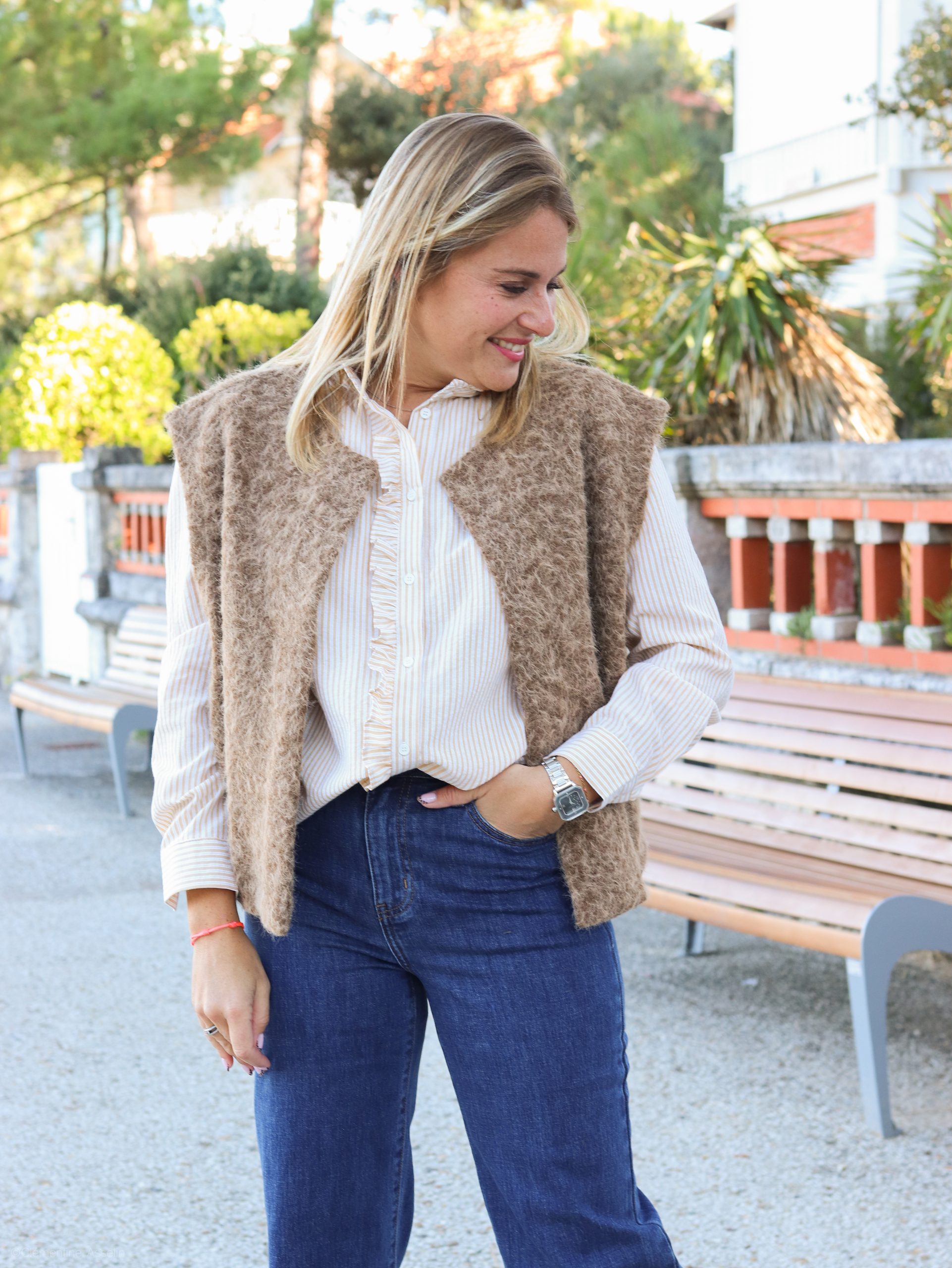 Veste Lino taupe – Image 2
