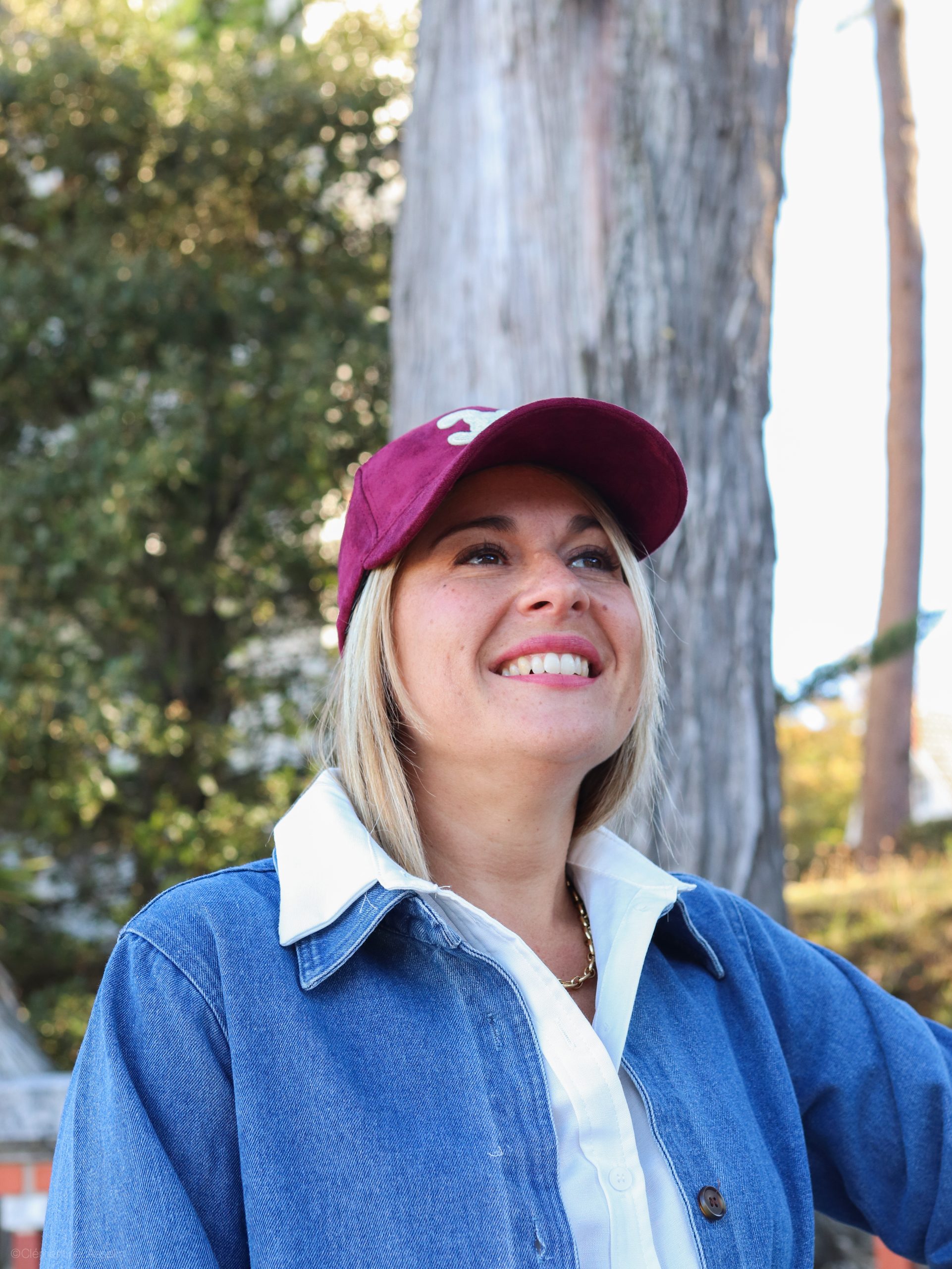 Casquette Harper rouge bordeaux – Image 4