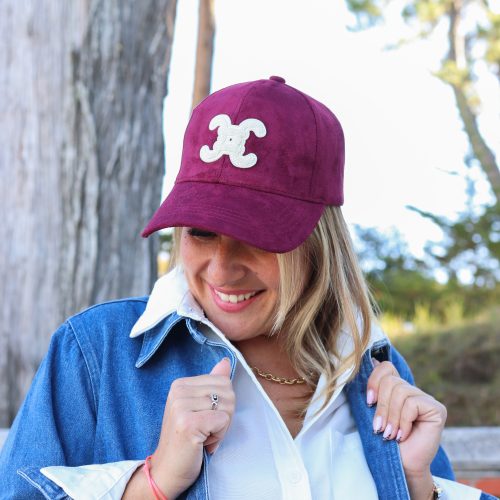 Casquette Harper rouge bordeaux