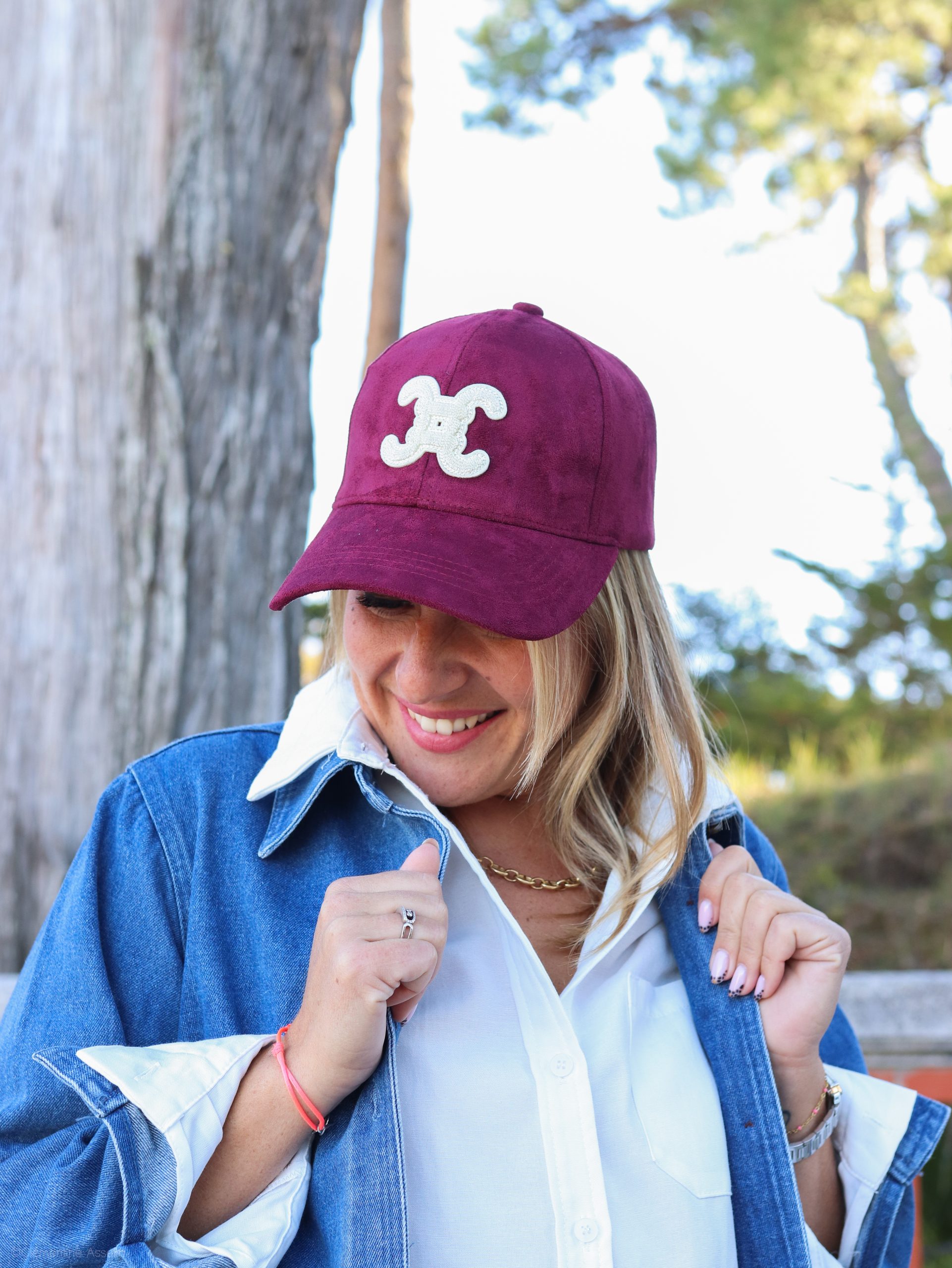 Casquette Harper rouge bordeaux