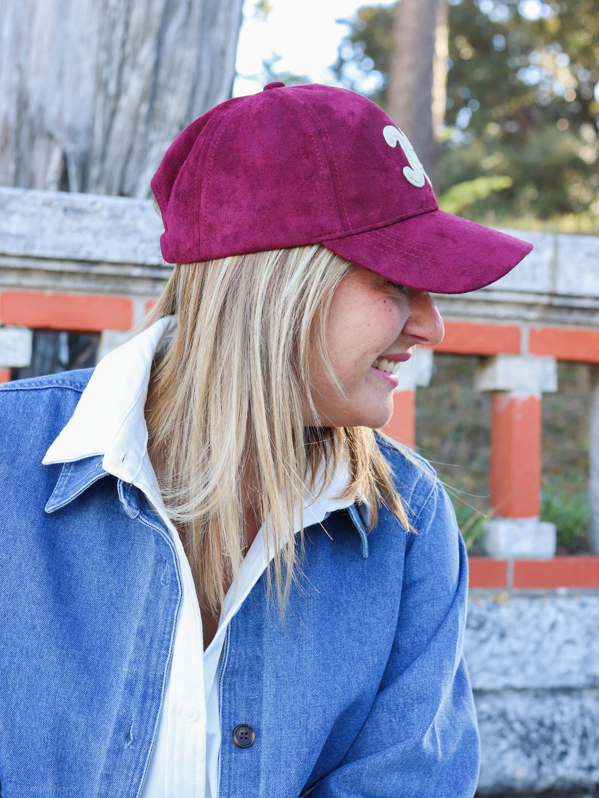 Casquette Harper rouge bordeaux – Image 2