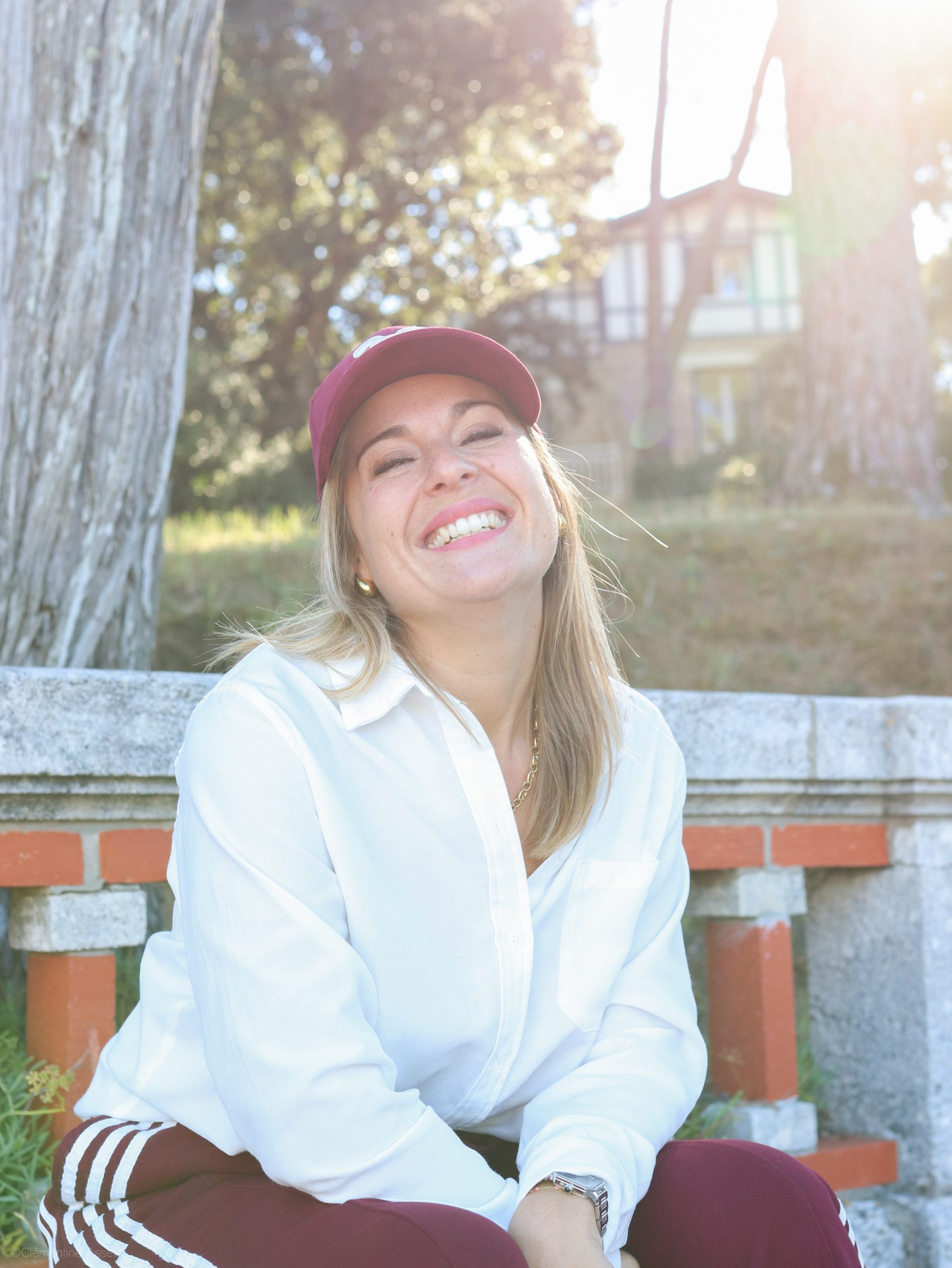 Casquette Harper rouge bordeaux – Image 5