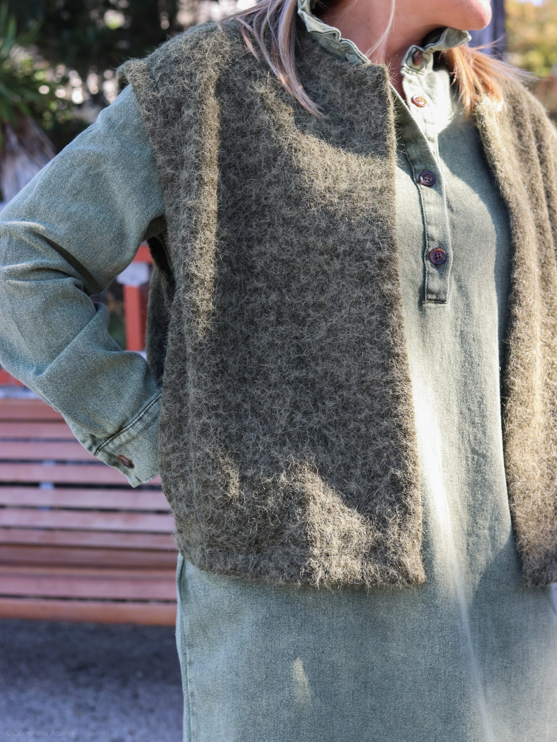 Veston Lino kaki – Image 5