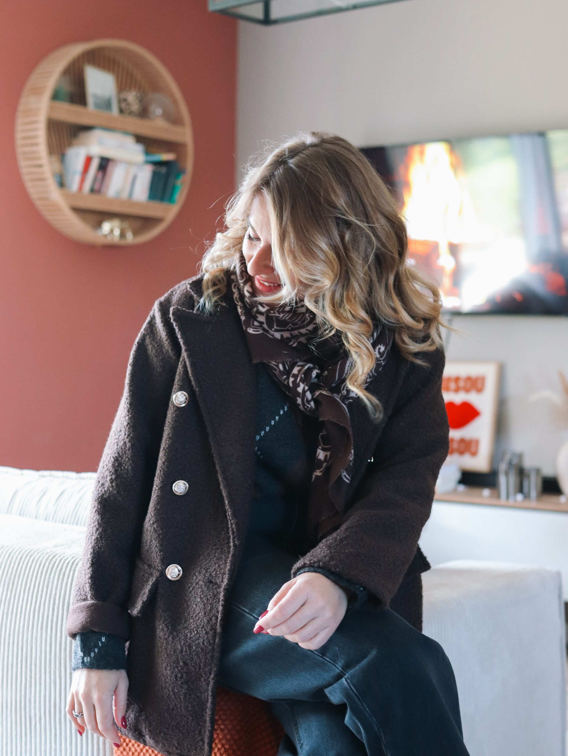 Veste Lucille marron – Image 2