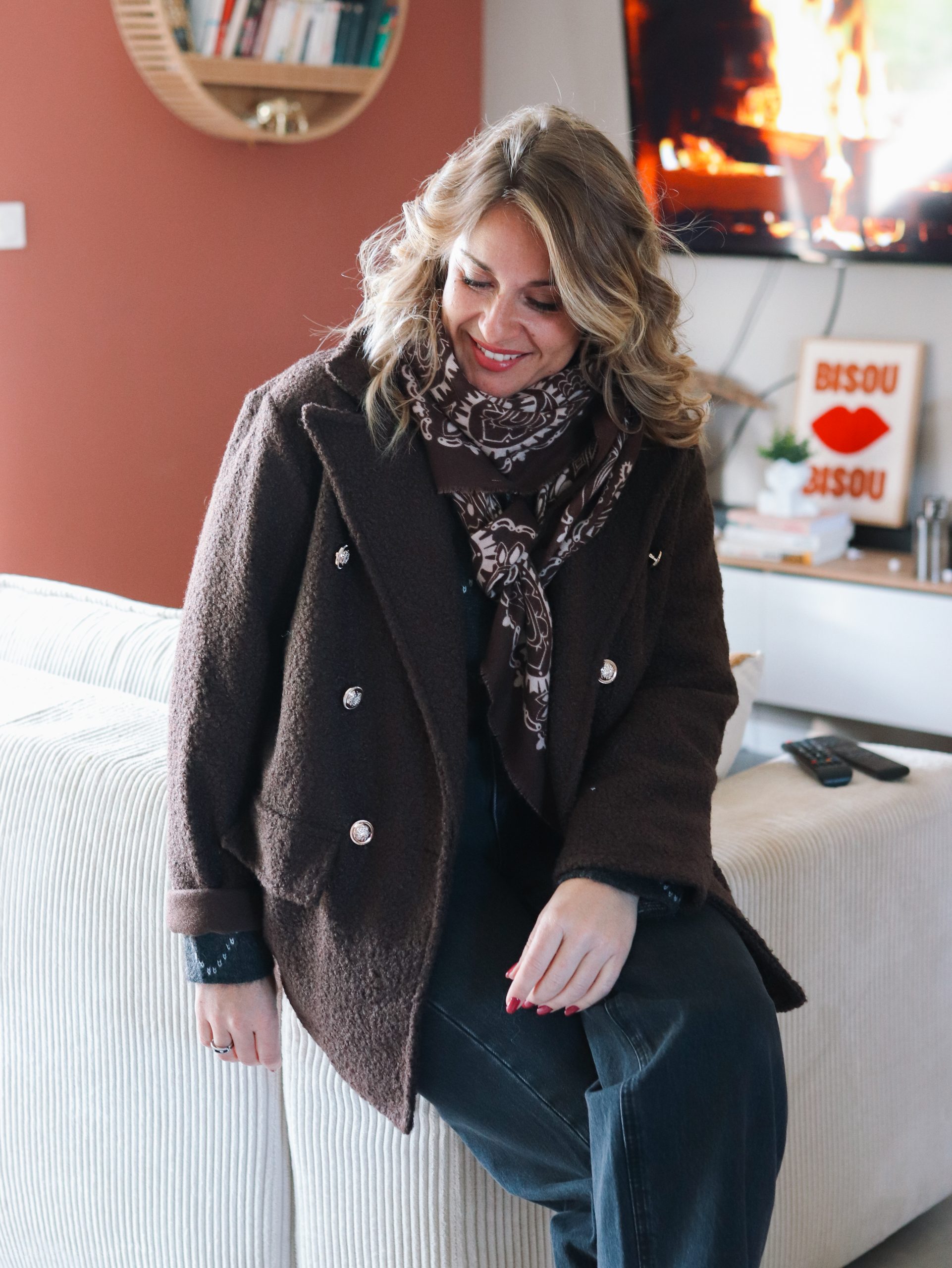 Veste Lucille marron