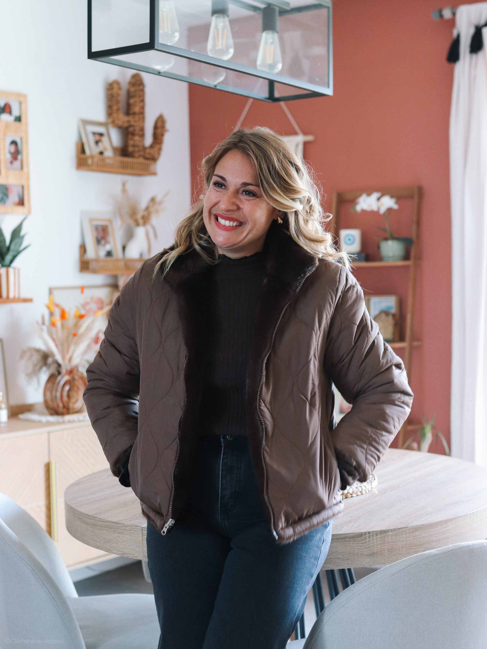 Manteau Mado marron – Image 6