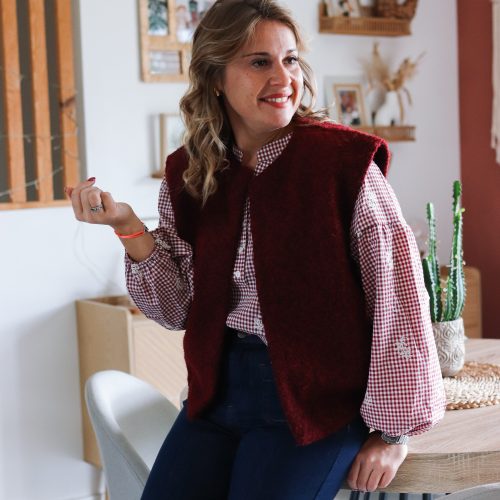 Veston Jonas rouge bordeaux