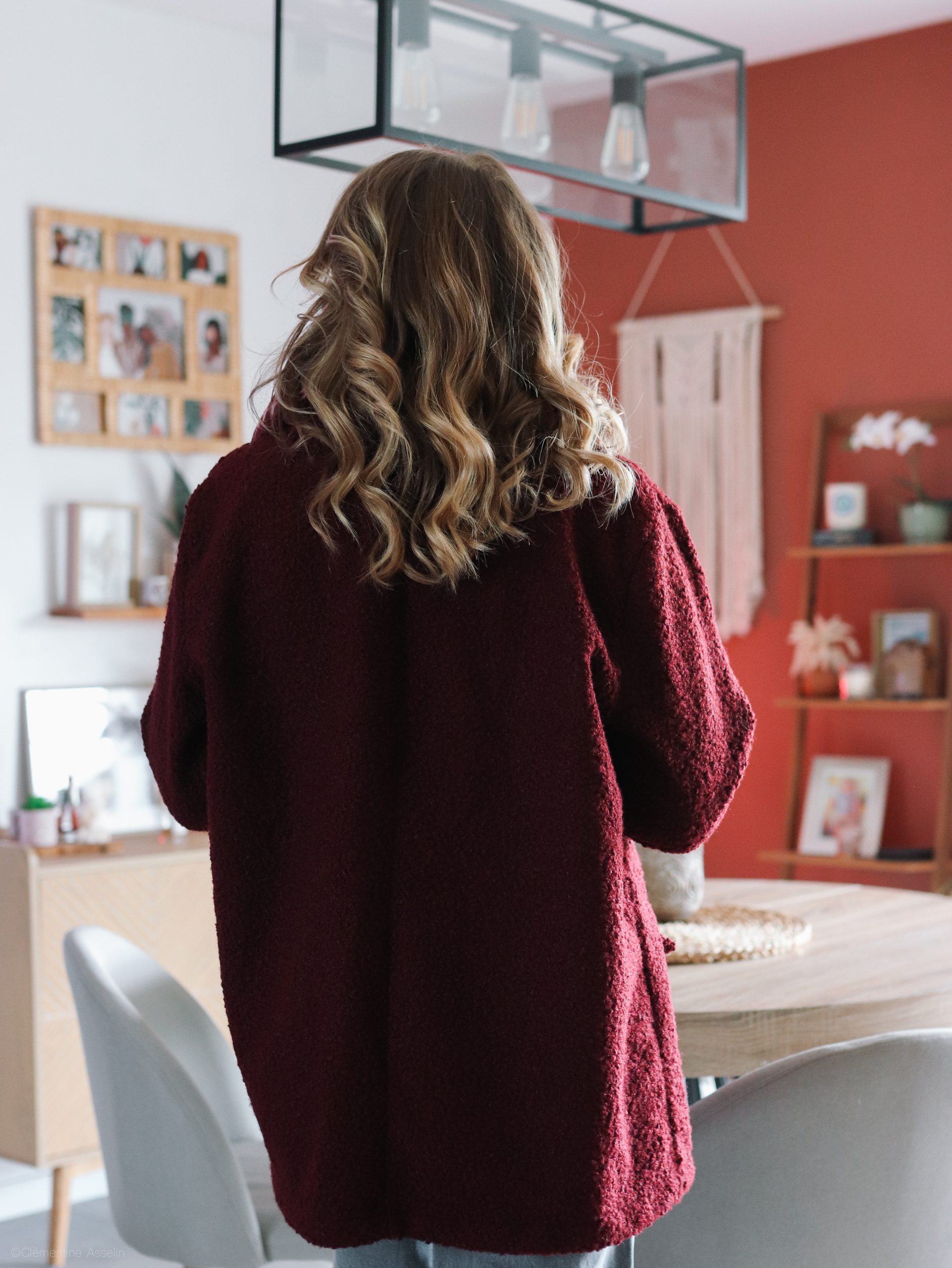 Manteau Lucille bordeaux – Image 5