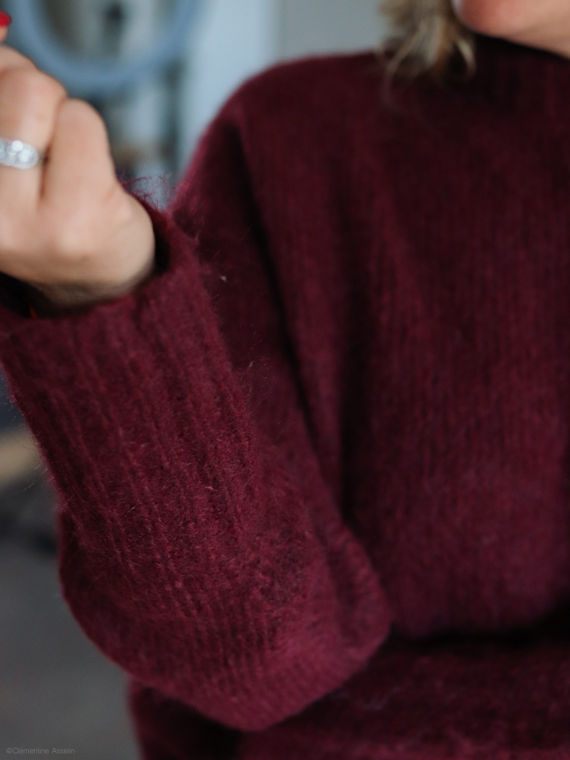 Pull Oscar bordeaux – Image 5