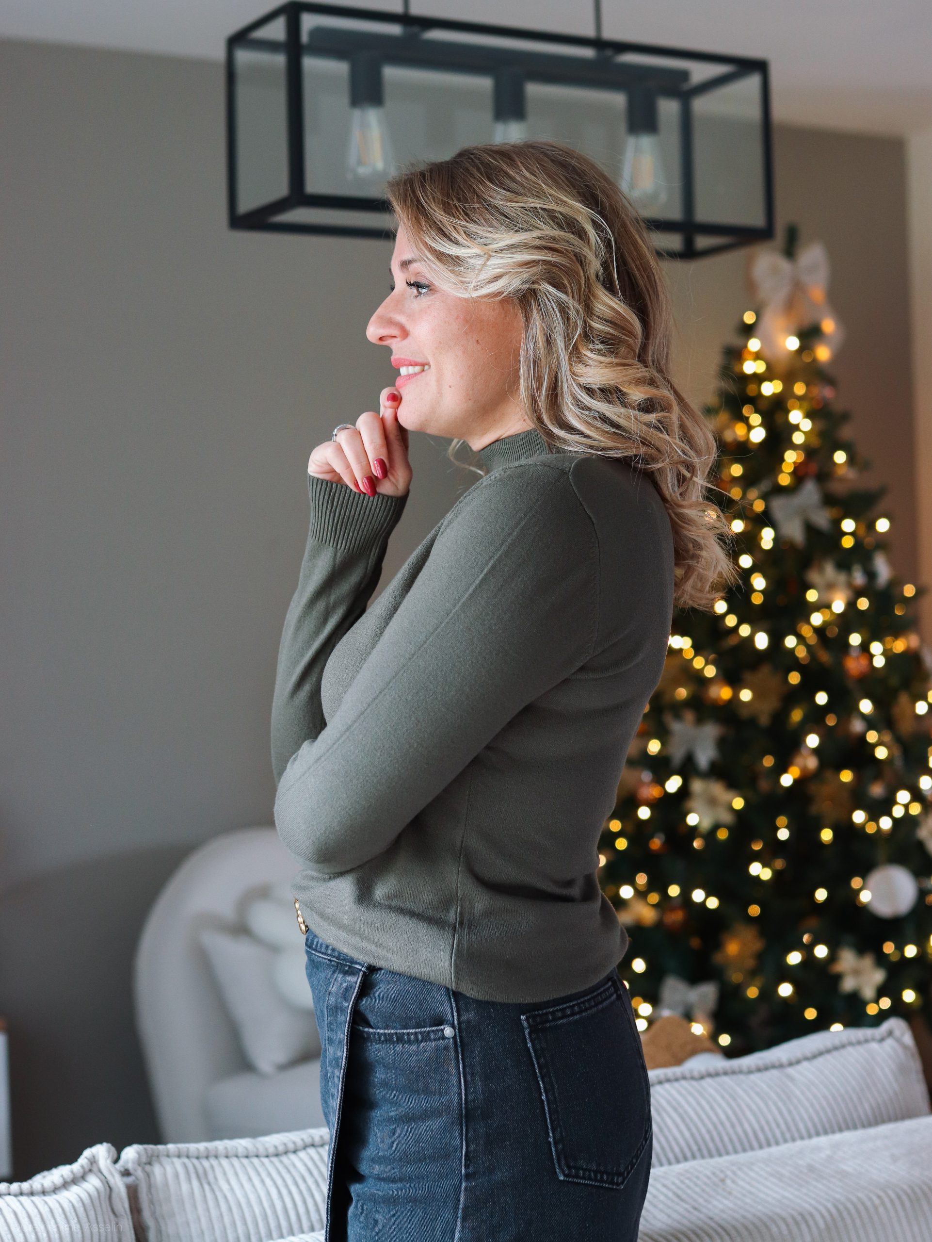 Petit pull Noé kaki – Image 3