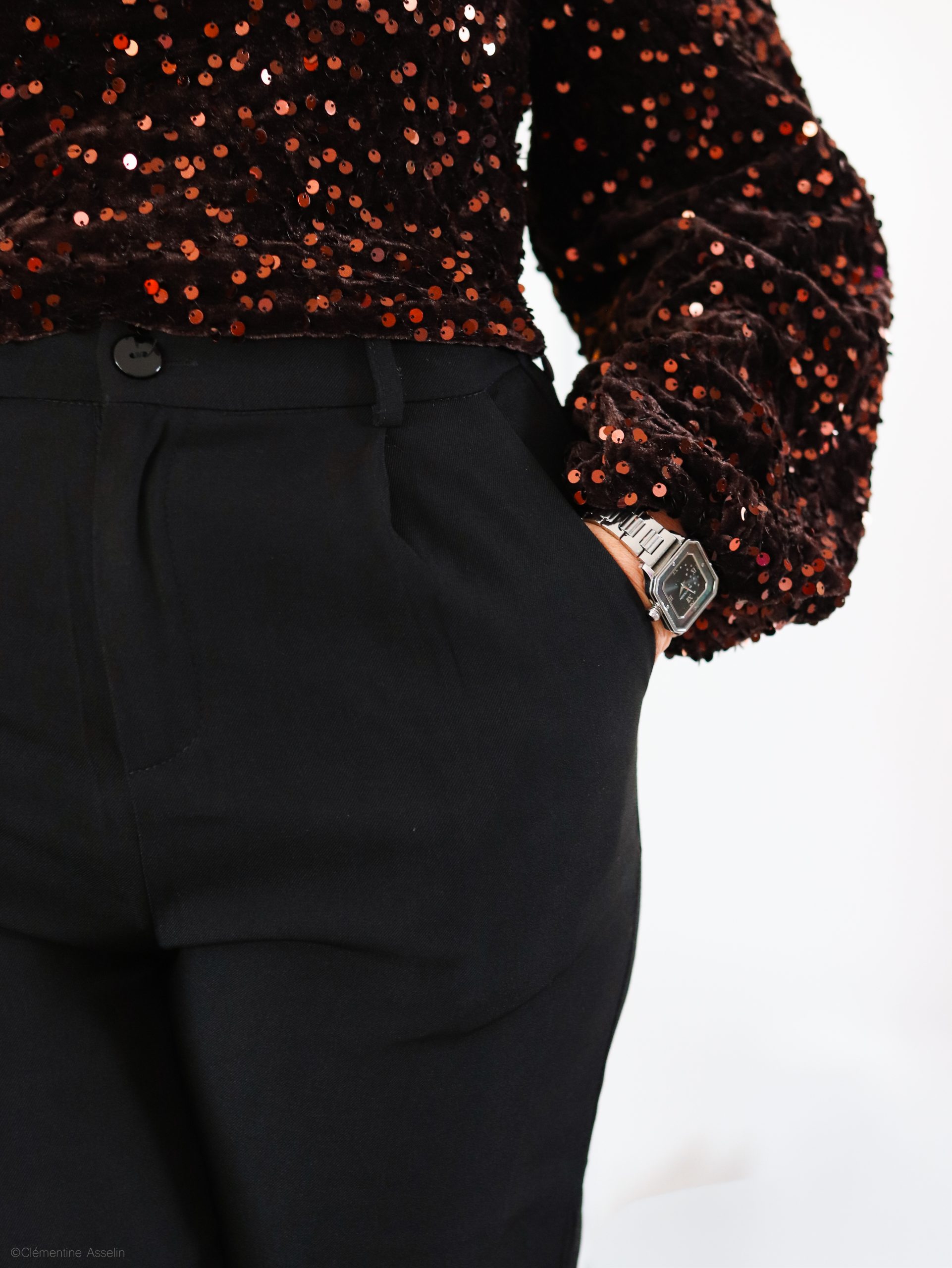 Pantalon Terry noir – Image 4