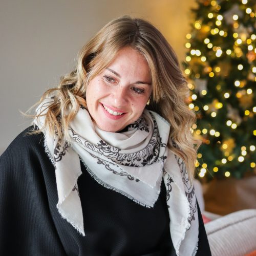 Echarpe Christie écru