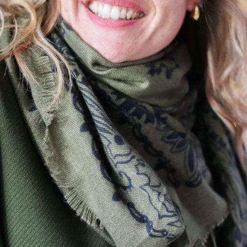 Echarpe Christie kaki