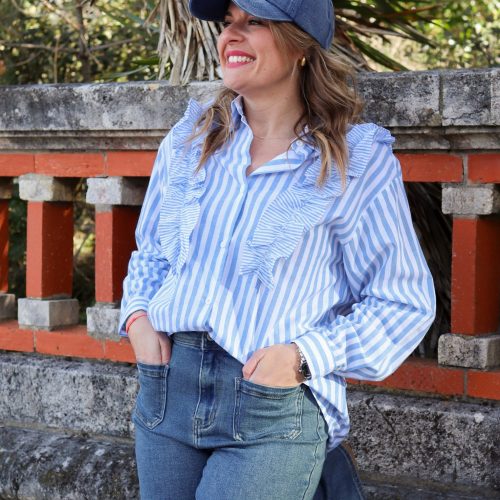 Chemise Priscille bleu