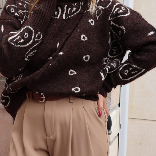 Pull Lucien marron